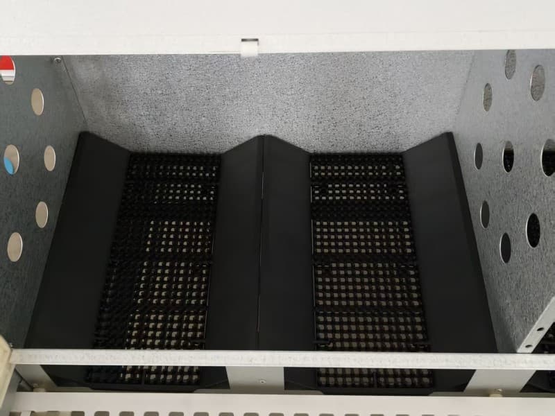 Inside the automatic egg collecting machine